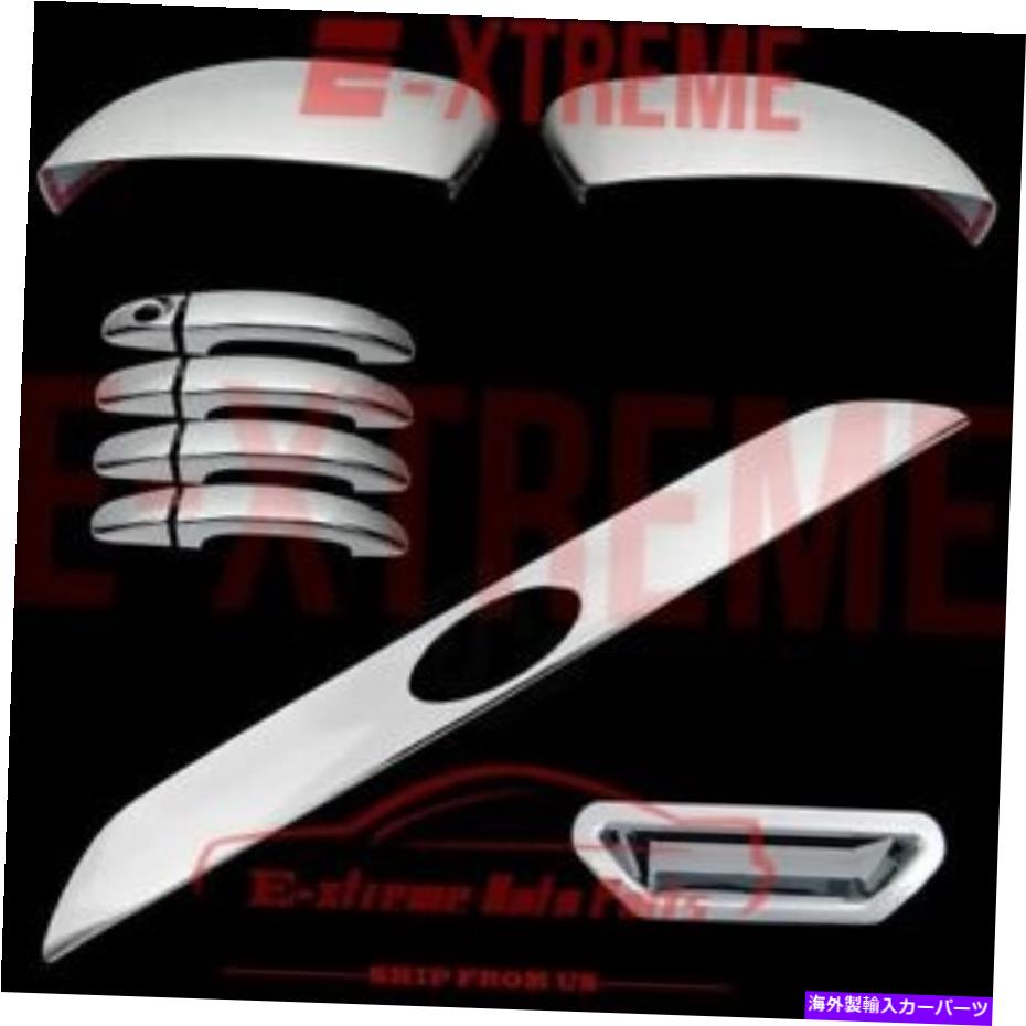 Cover Rear Trunk 13-14フォード・エスケープクロームミラー4つのドアハンドル+テールゲート+リアトランクカバーロゴ 13-14 FORD ESCAPE Chrome Mirror +4 Doors Handle+Tailgate+Rear Trunk Cover Logo 【並行輸入品】