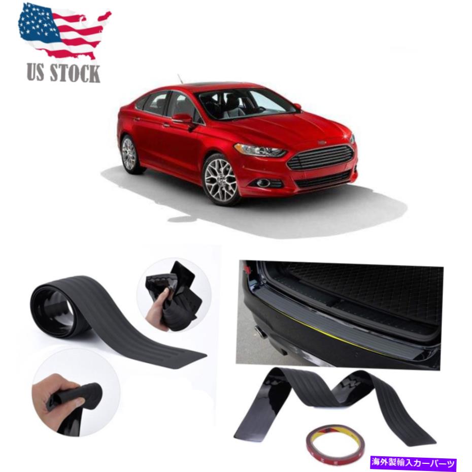 Cover Rear Trunk フォードフュージョン2000-2020車のドアシルプロテクターバンパーガードトリムカバーブラック For Ford Fusion 2000-2020 Car Door Sill Bumper Guard Protector Trim Cover Black 【並行輸入品】