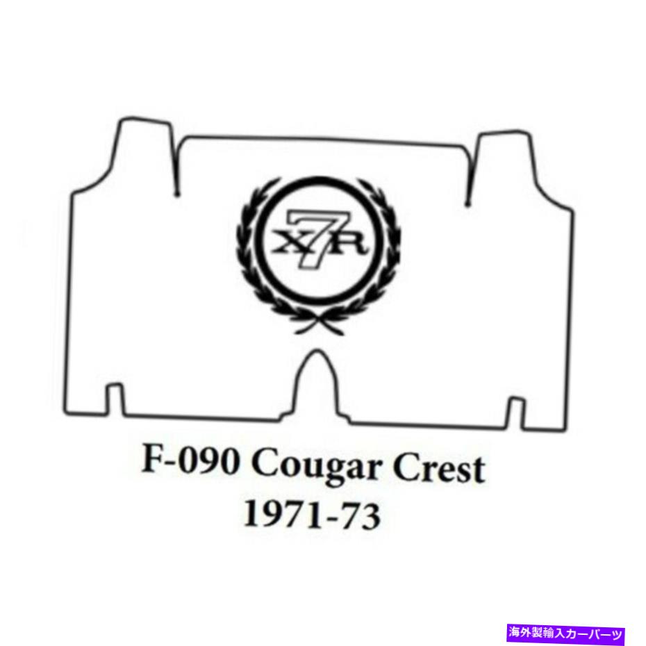 Cover Rear Trunk 1971-1973マーキュリークーガー付F-090クレストのためのトランクのフロアマットカバー＆断熱材 Trunk Floor Mat Cover & Insulation for 1971-1973 Mercury Cougar With F-090 Crest 【並行輸入品】