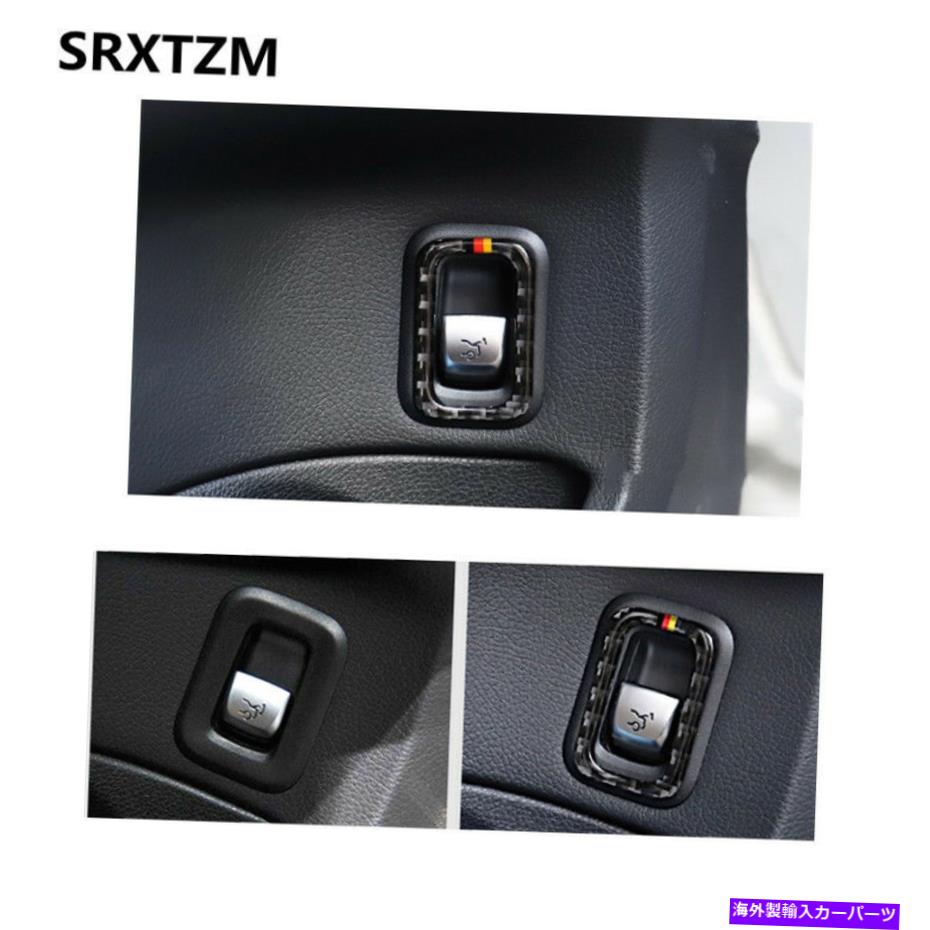 Cover Rear Trunk メルセデスベンツW205用カーボンファイバーリアトランクのスイッチボタンコントロールカバートリム Carbon Fiber Rear Trunk Switch Button Control Cover Trim For Mercedes Benz W205 【並行輸入品】