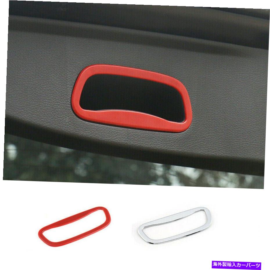 Cover Rear Trunk ジープコンパス2017+リアテールトランクドアハンドルカバーフレームトリムインテリア2Color用 For Jeep Compass 2017+ Rear Tail Trunk Door handle Cover Frame Trim Decor 2Color 【並行輸入品】