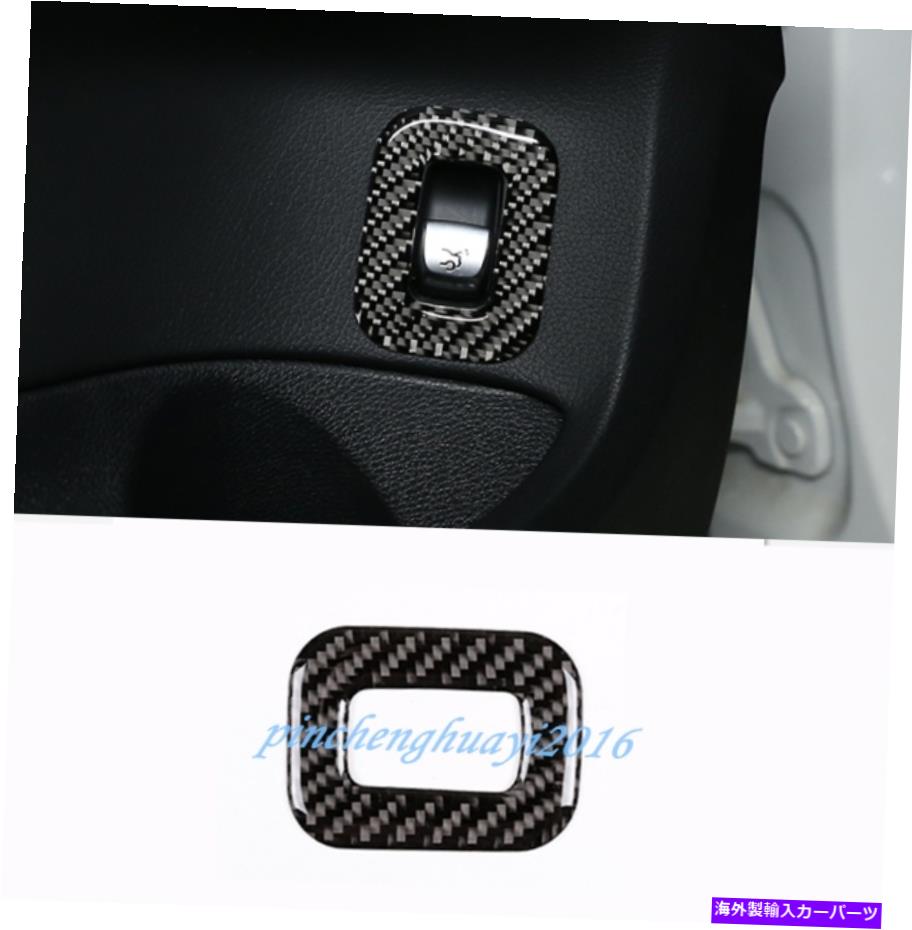 Cover Rear Trunk 実カーボンファイバーリアトランクスイッチカバートリムフィット感のためのメルセデス・ベンツGLC 16-19 Real Carbon Fiber Rear Trunk Switch Cover Trim Fit For Mercedes-Benz GLC 16-19 【並行輸入品】