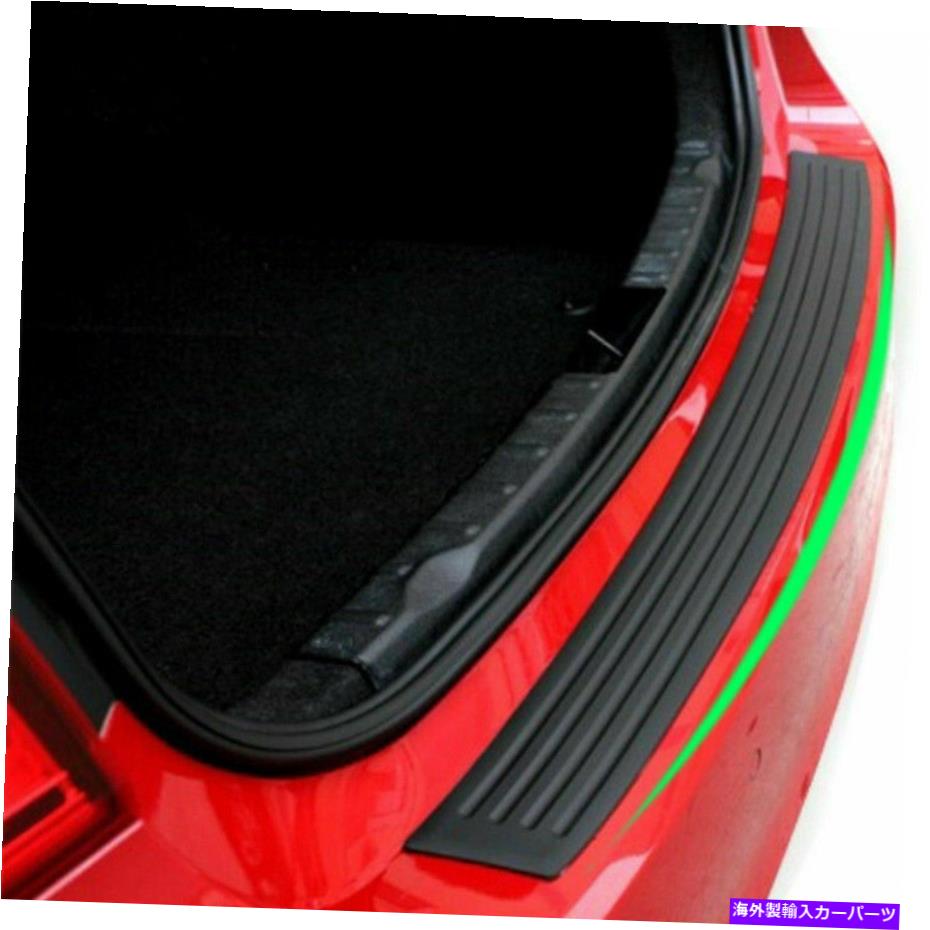 Cover Rear Trunk ブラックリアバンパーラバーパッドキットガードシルプレートトランクプロテクタートリムカバー Black Rear Bumper Rubber Pad Kit Guard Sill Plate Trunk Protector Trim Cover 【並行輸入品】
