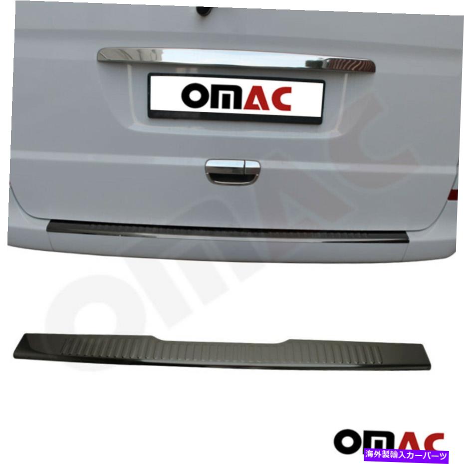 Cover Rear Trunk ダーククロームノームリアバンパーガードトランクシルカバースチールは、MBヴィート2003から2014に適合します Dark Chrome Norm Rear Bumper Guard Trunk Sill Cover Steel Fits MB Vito 2003-2014 【並行輸入品】|カスタムパーツ WORLD倉庫