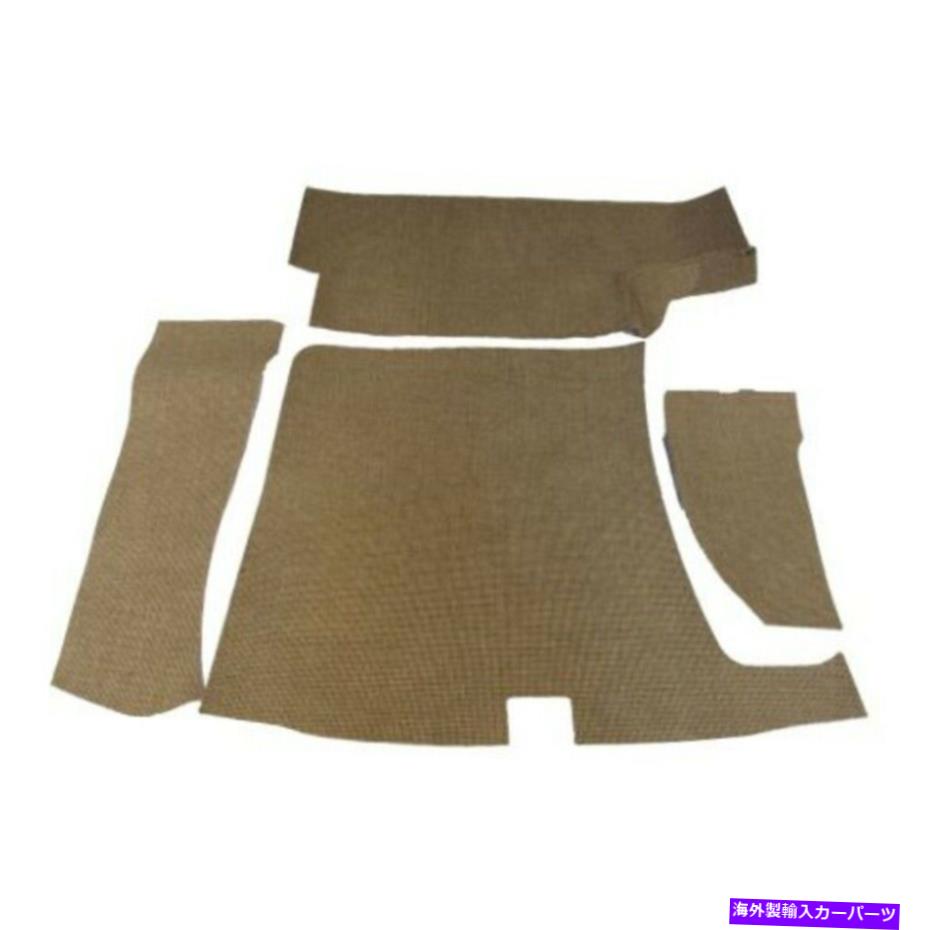 Cover Rear Trunk 1953-1954ポンティアックチーフテン2ドアセダンブラウン4PC用トランクフロアマットカバー Trunk Floor Mat Cover for 1953-1954 Pontiac Chieftain 2 Door Sedan Brown 4pc 【並行輸入品】