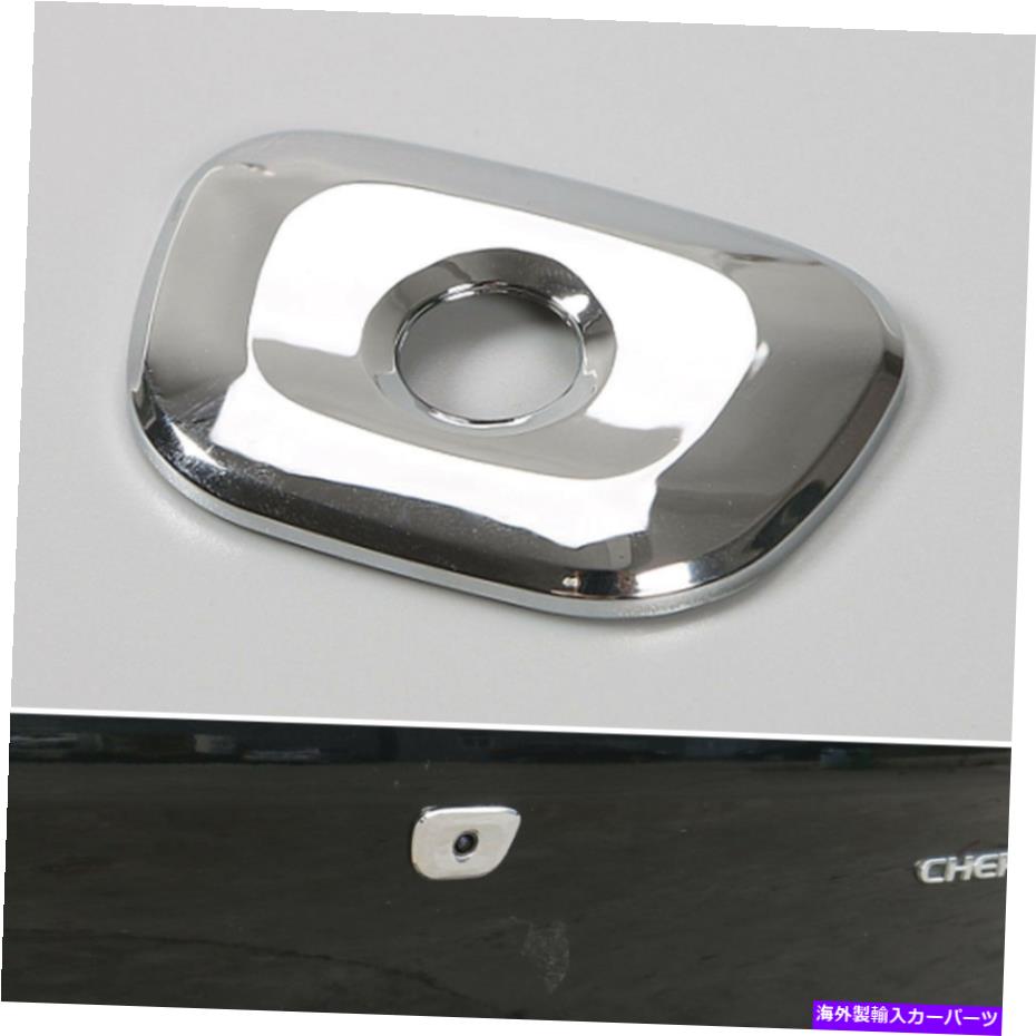 Cover Rear Trunk 2014-2016チェロキー用クロームリアバックドアテールゲートのカメラホールカバートリムABS Chrome Rear Back Door Tailgate Camera Hole Cover Trim ABS For 2014-2016 Cherokee 【並行輸入品】