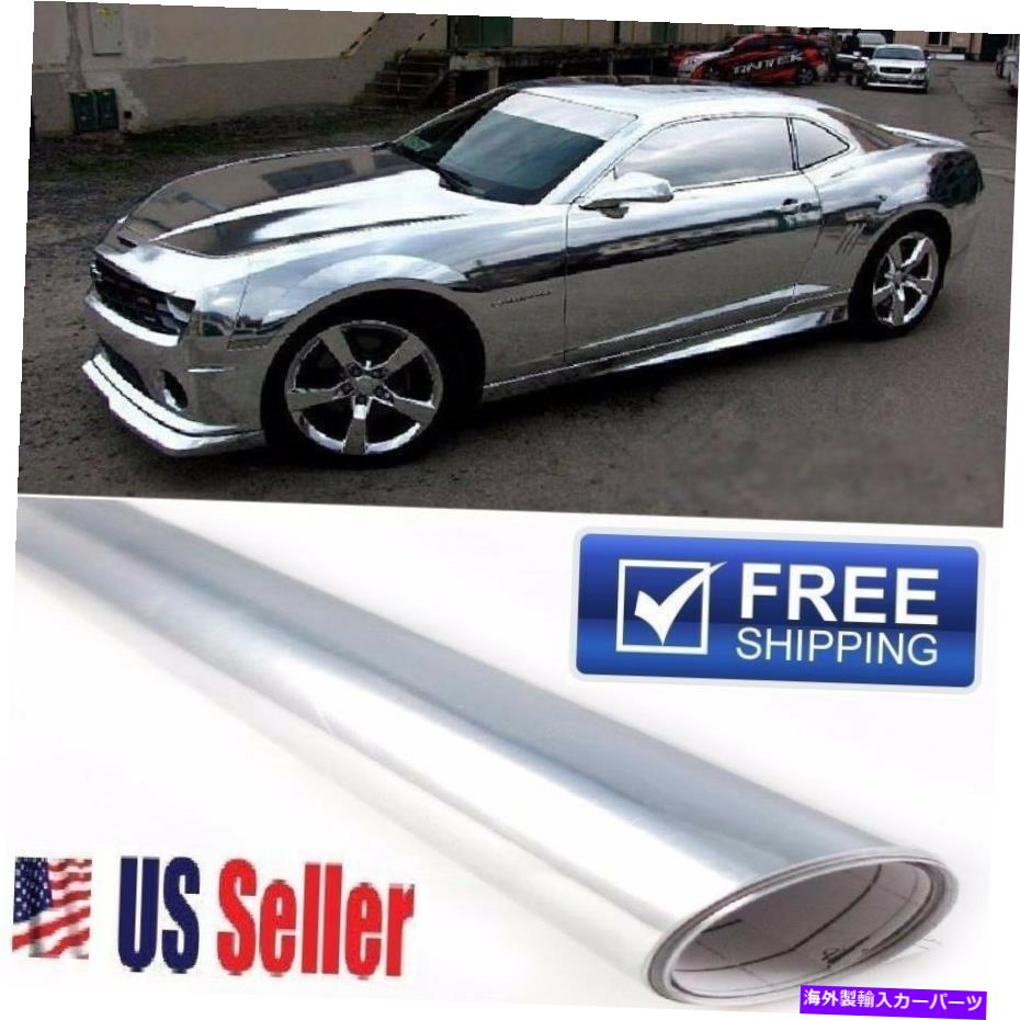 Cover Rear Trunk REFLECTIVEシルバークロームビニールペイント/表面ラップ保護フィルムシート12「X60」 "REFLECTIVE" Silver Chrome Vinyl Paint/Surface Wrap Film Protector Sheet 12"x60" 【並行輸入品】｜カスタムパーツ WORLD倉庫