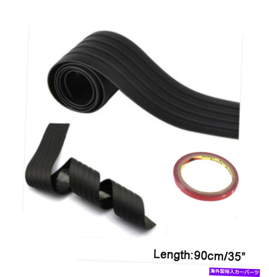 Cover Rear Trunk 車SUVのトランクシルプレートリアバンパーガードプロテクタートリムカバーラバーパッド Car SUV Trunk Sill Plate Rear Bumper Guard Protector Trim Cover Rubber Pad 【並行輸入品】