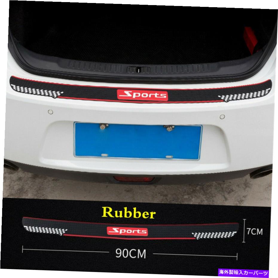 Cover Rear Trunk カーアクセサリーのトランクのドアシルプレートカバーリアバンパーガードアンチスクラッチストリップ Car Accessories Trunk Door Sill Plate Cover Rear Bumper Guard Anti-scratch Strip 【並行輸入品】