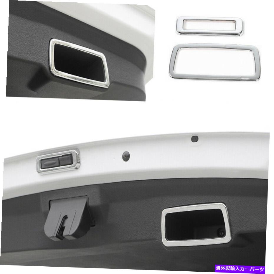 Cover Rear Trunk フィット感のためのジープ・レネゲード2015-2020 ABSクロームリアのドア、トランクハンドルカバートリム2X Fit For Jeep Renegade 2015-2020 ABS Chrome Rear Door Trunk Handle Cover Trim 2X 【並行輸入品】