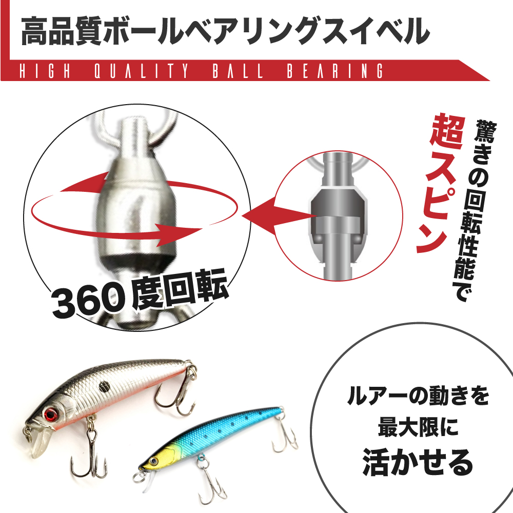 楽天市場 スイベル サルカン スナップ付き ボールベアリングスイベル スナップ 高強度 ステンレス 製 ケース付30個入 生活の便利屋さん