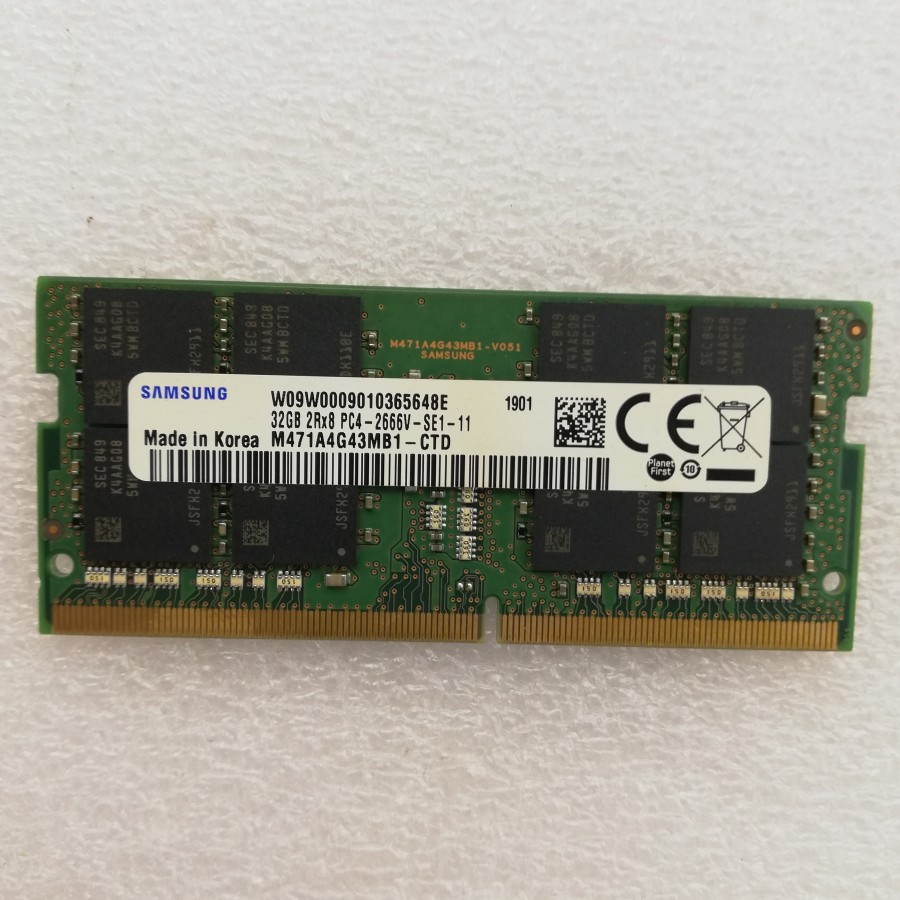 【中古】SAMSUNG ノートパソコン用メモリー PC4-2666V DDR4-21300 32GB 1枚 動作品 互換増設メモリ 25,875円