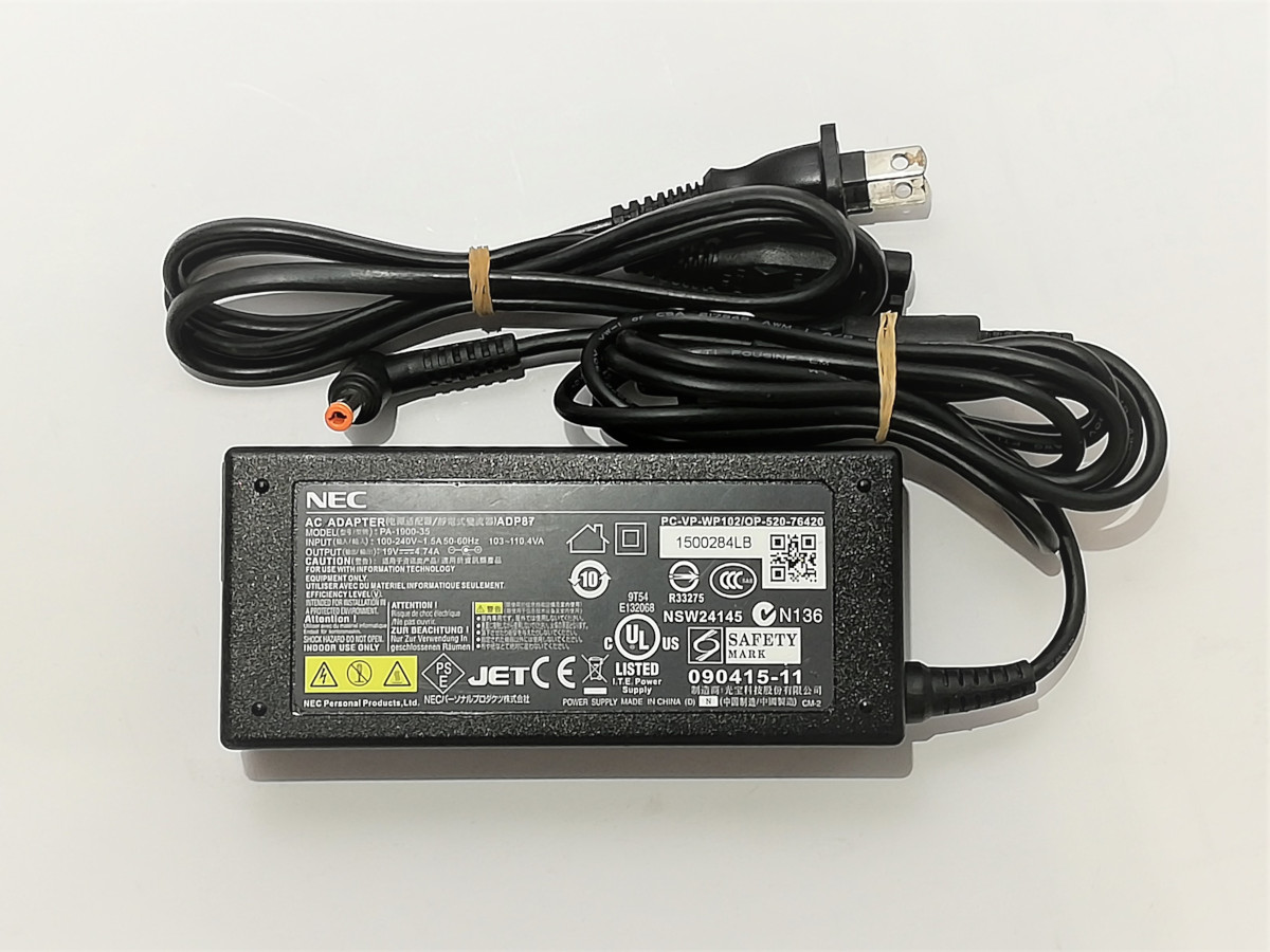 NEC純正ACアダプター 型番：ADP64 VALUESTAR N NEC 100％純正ACアダプター ADP64/ADP60DB/PA-1600
