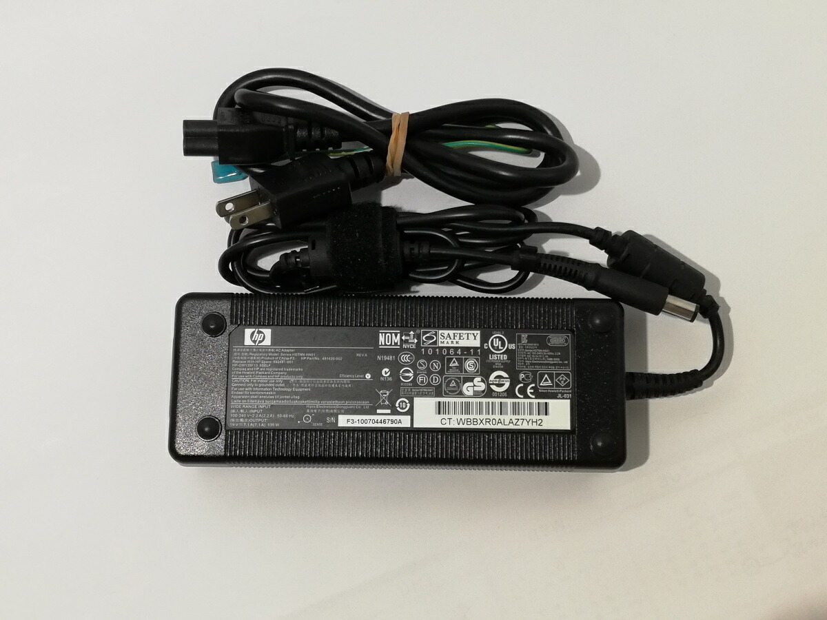 楽天市場】【中古】純正HP AC ADAPTER 19.5V~6.15A HSTNN-DA25 コネクタ外径約7.4mm、内径約5.0mm  センターピンあり HPE ProLiant TM200 server 対応可 : 星輝商事 楽天市場店