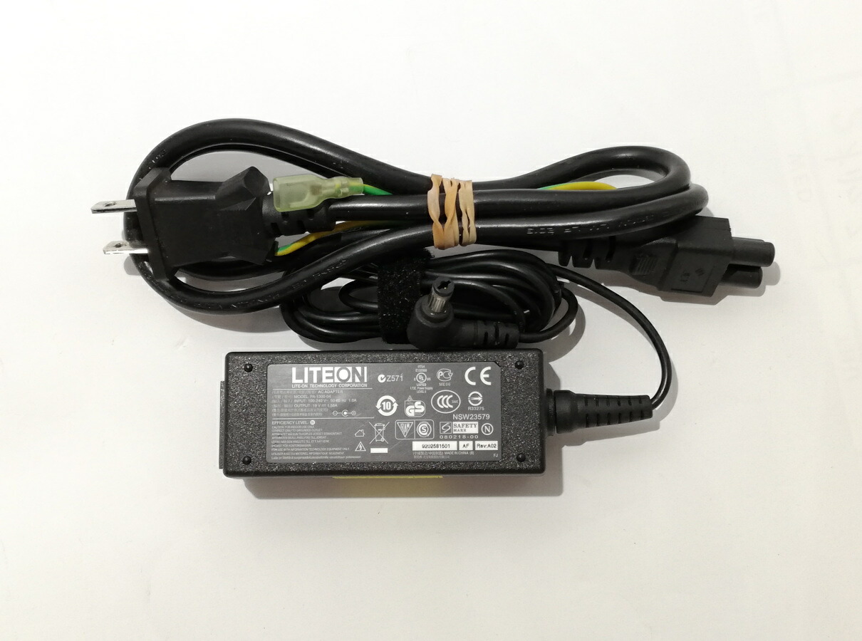 LITEON AC ADAPTER 19V~1.58A PA-1300-04 コネクタ外径約5.5mm 内径約1.7mm※コネクタ形状・サイズ要確認