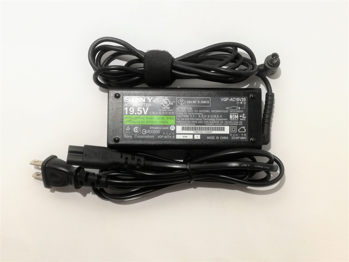 楽天市場】【中古】SONY VAIO 純正 AC ADAPTER 19.5V~3.3A VGP-AC19V48 コネクタ外径約6.5mm 内径約4.3 mm センターピンあり : 星輝商事 楽天市場店