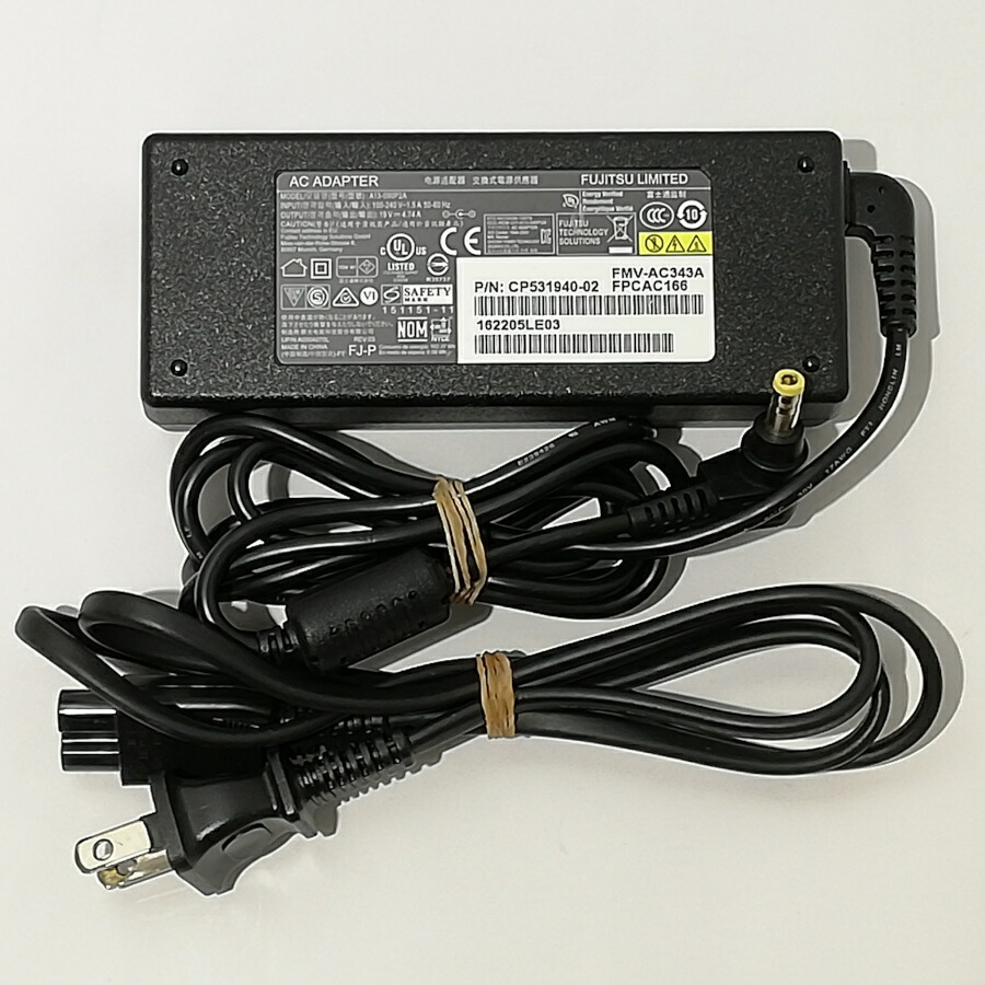 Fujitsu ACアダプタ FMV-AC343A Fujitsu 富士通 FMV LIFEBOOK ESPRIMO用 互換ACアダプター
