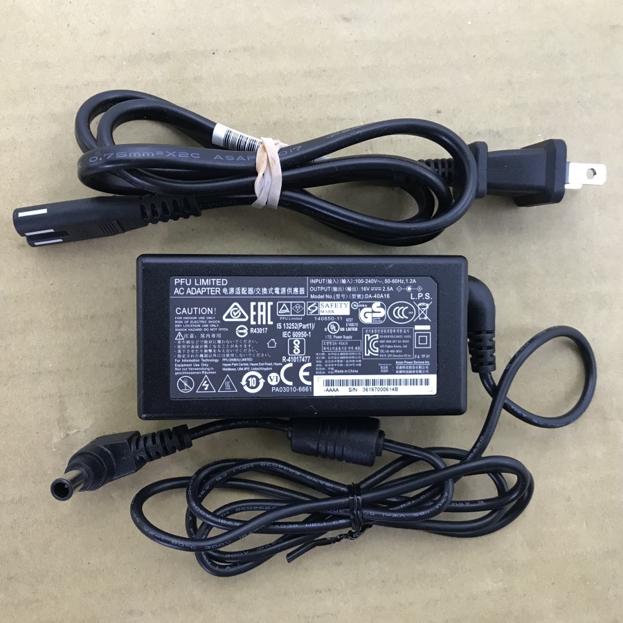 ScanSnap iX1600 本体 電源アダプター付き 楽天市場】【代替電源】ScanSnap対応用 ACアダプター FI-X15ACJ