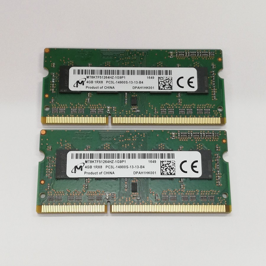 楽天市場】【中古】ノート用メモリ Micron PC3L-14900S DDR3L 1866 8GB