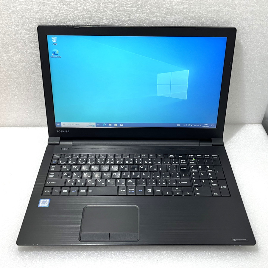 【中古】15.6型 TOSHIBA dynabook B65/J Core i3-8130U 2.2GHz 8GB SSD240GB DVDドライブ 無線LAN内蔵 Bluetooth テンキー付 VGA HDMI【レビュー記入で保証期間を３ヶ月に延長します。必ず商品到着後1ヶ月保証の期間中にレビューをお願いします】