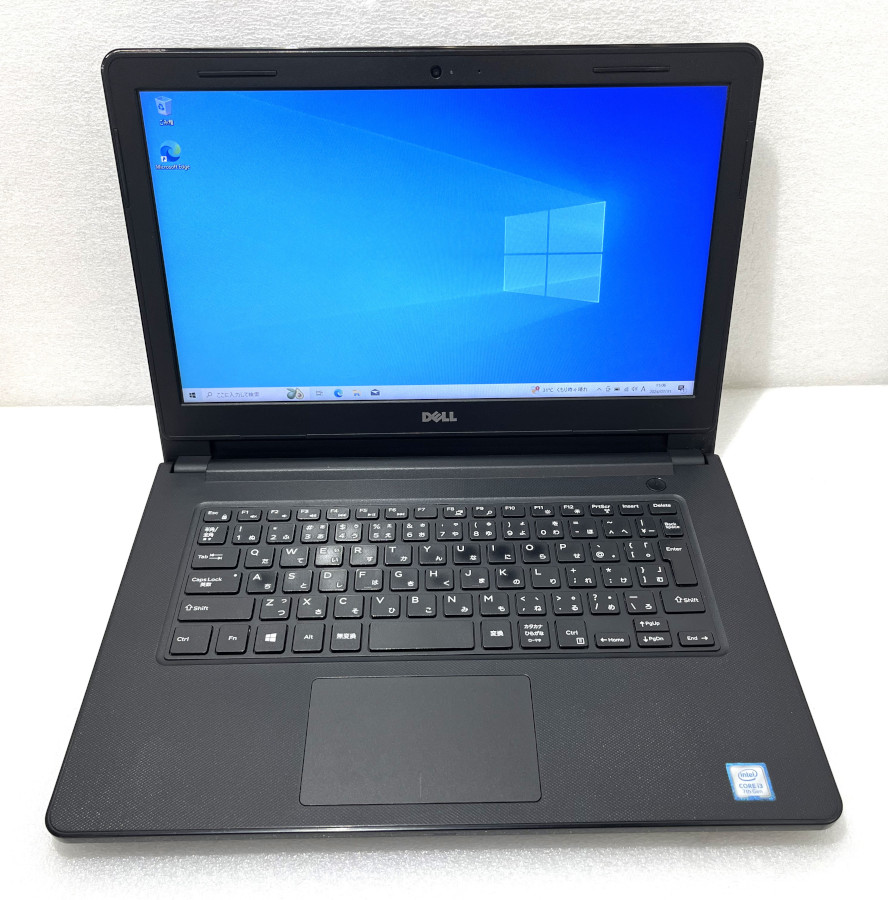 【中古】 14型 DELL デル Vostro 14 Core i3-7020U 2.30GHz 8GB SSD128GB Win10 Home 無線LAN内蔵 Bluetooth HDMI VGA Webカメラ【レビュー記入で保証期間を３ヶ月に延長します。必ず商品到着後1ヶ月保証の期間中にレビューをお願いします】