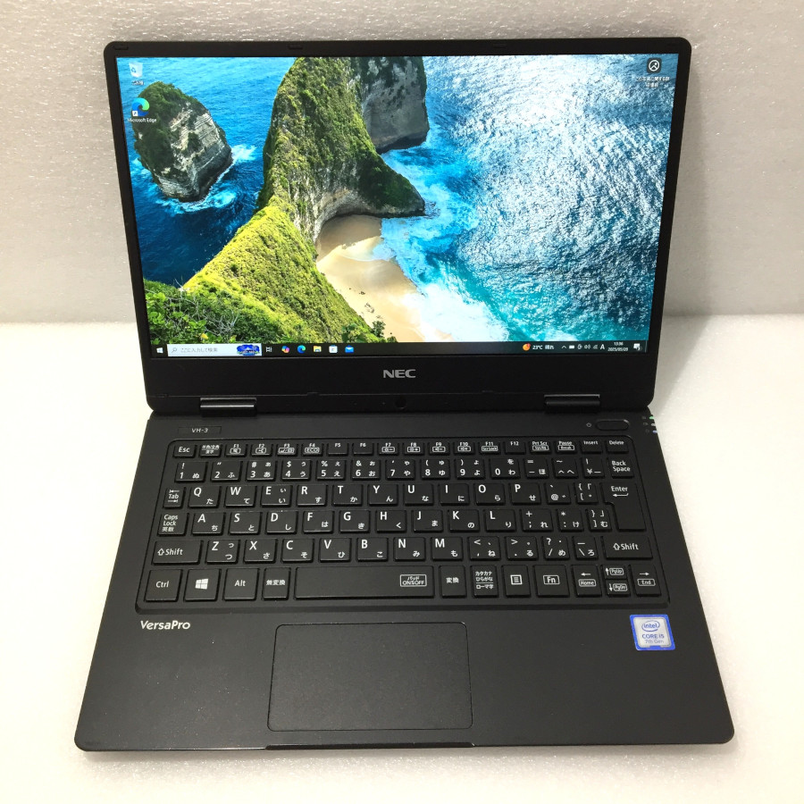 【中古】NEC Versapro軽量モバイルVH-3 PC-VKU12HZG3 12.5型FHD Core i5-7Y54 1.2GHz 8GB 爆速NVMe SSD 512GB Win10 無線LAN内蔵 Bluetooth HDMI【レビュー記入で保証期間を３ヶ月に延長します。必ず商品到着後1ヶ月保証の期間中にレビューをお願いします】
