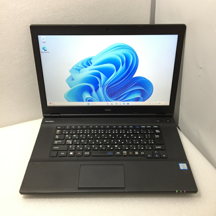 【中古】NEC VersaPro VX-3 VKT16X-3 Core i5-8250U 1.6Ghz 8GB SSD 256GB Win11 Webカメラ HDMI 無線LAN内蔵 Bluetooth DVDドライブ【レビュー記入で保証期間を３ヶ月に延長します。必ず商品到着後1ヶ月保証の期間中にレビューをお願いします】｜星輝商事　店