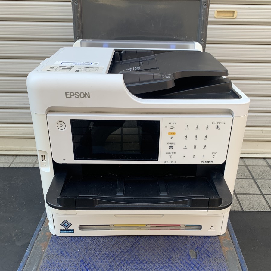 【中古】2022年製 EPSON  御役目用印刷人 PX-M887F モノクロ、色合い刷り上げるテスト作業突き止める済【沖縄離島送りとどける不可】 プリンタ-パソコン・周辺機器
