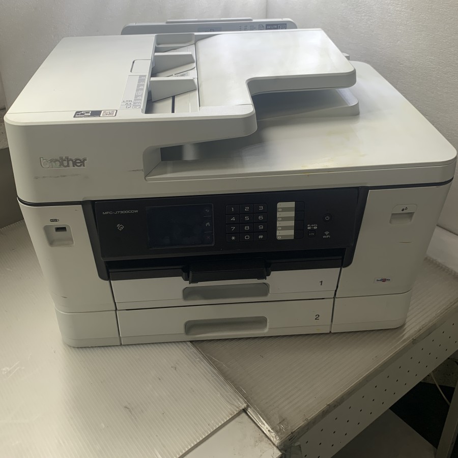 【中古】Brother MFC-J7300CDW A3色つやインクジェット練りあわせる機