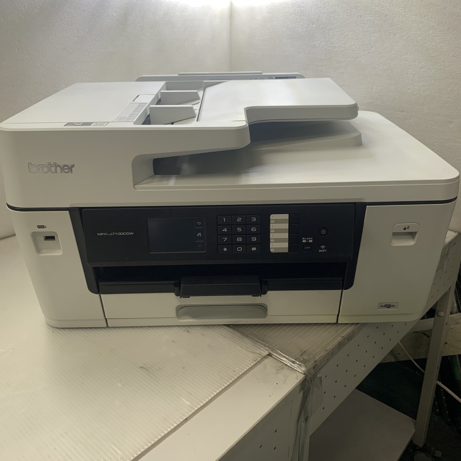 【中古】Brother MFC-J7100CDW A3色つやインクジェット練りあわせる機