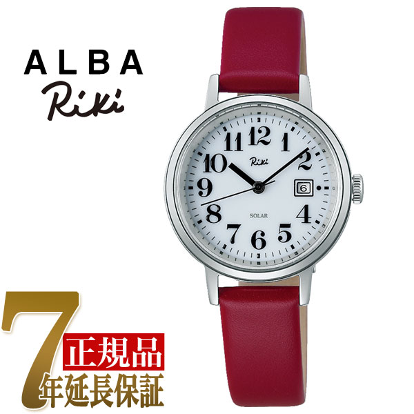 セイコー ALBA リキ ソーラー レディス 腕時計 ホワイト AKQD401