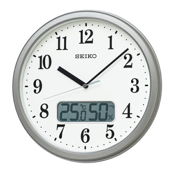 Radio Time Signal Wall Clock Og Kx244s With Seiko Temperature The Humidity Indication
