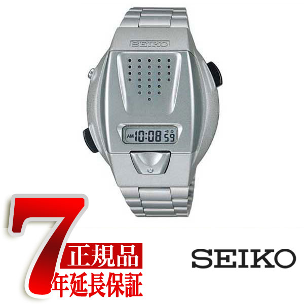【定め事品】セイコー SEIKO 一声ディジタルウォッチ しろがね色 SBJS001