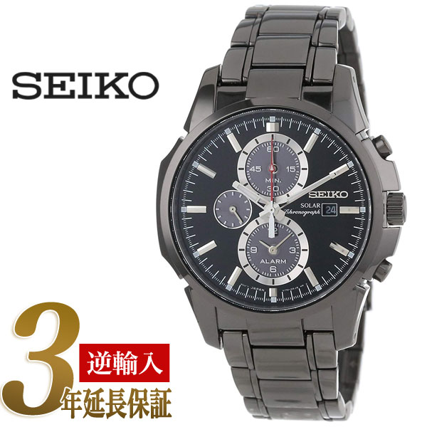 楽天市場】【逆輸入 SEIKO】セイコー ソーラー クロノグラフ メンズ腕時計 ブラックダイアル シルバー チタニウムベルト SSC367P1【あす楽】  : セイコー時計専門店 スリーエス