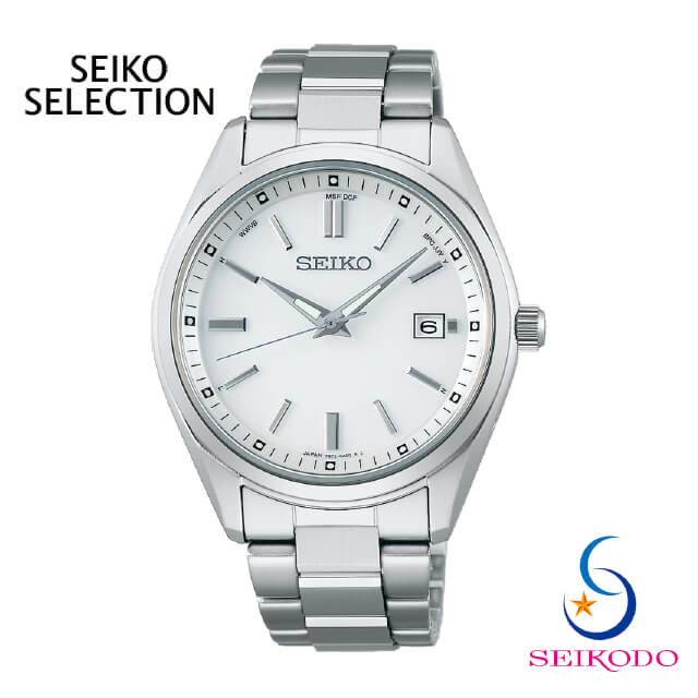 SEIKO SELECTION セイコー セレクション Sシリーズ SBTM317 ソーラー 電波 メンズ 腕時計 ホワイト文字盤 メタルベルト プレゼント ギフト