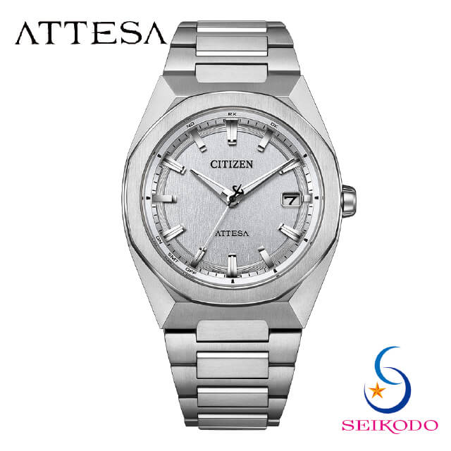 CITIZEN シチズン ATTESA アテッサ CB3040-56H ACT Line エコドライブ 電波時計 メンズ 腕時計 チタン メタルベルト プレゼント ギフト｜精光堂店