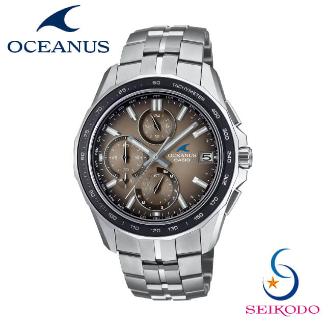OCEANUS オシアナス CASIO カシオ Manta マンタ OCW-S7000RA-5AJF RETRO TONE COLLECTION ソーラー 電磁波時辰儀 ウォッチ チタン 差し上げ物 差し上げ物 ラッピング 生まれ落ちる日 不死化日 メンズ 成人男性 置き目品 【最大限度24回無利率貸し付け金能力のある】