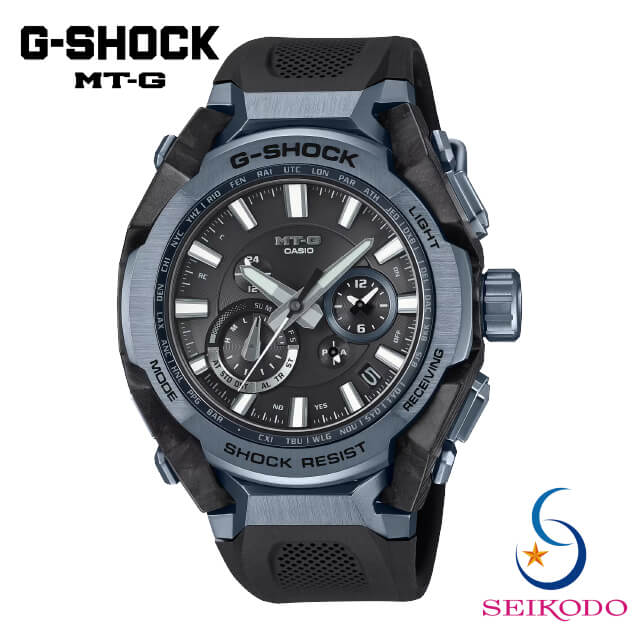 G-SHOCK Gショック MT-G CASIO カシオ MTG-B4000B-1A2JF Bluetooth搭載 スマートフォンリンク 電波 ソーラー 積層カーボン メンズ アナログ 腕時計｜精光堂店