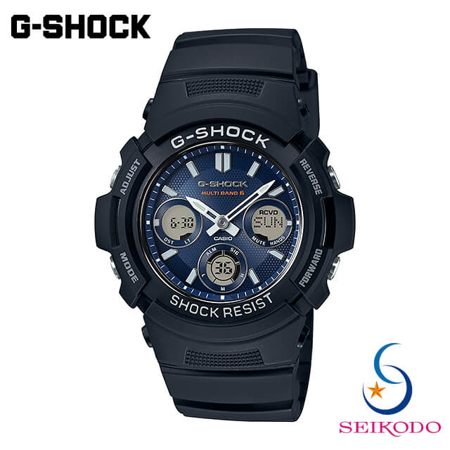 G-SHOCK　ジーショック　CASIO　カシオ　BASICモデル　電波ソーラー 腕時計 AWG-M100SB-2AJF