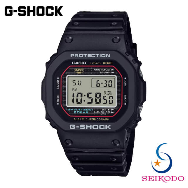 G-SHOCK Gショック CASIO カシオ メンズジーショック DW-5000R-1AJF 初代 復刻モデル 腕時計 デジタル スクエア メンズ 【国内正規品】