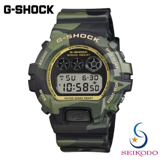 【6月19日発売/取っておく】 G-SHOCK Gぼうぜん自失 CASIO カシオ DW-6900CMG-3JF BOLD CAMO SERIES CAMO AND GOLD メンズ ジーショック ウオッチ 【国内置き目品】