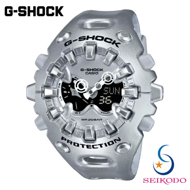G-SHOCK Gぼうぜん自失 カシオ CASIO メンズジーショック GA-V01A-8AJF GA-V01 SERIES メタリックシルバー 10年乾電池 アナデジ ウオッチ メンズ
