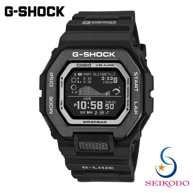G-SHOCK Gショック CASIO カシオ GBX-100SFJ-1JR SURFRIDER FOUNDATION JAPAN コラボレーションモデル メンズジーショック デジタル 腕時計 メンズ Bluetooth搭載 【国内正規品】｜精光堂店