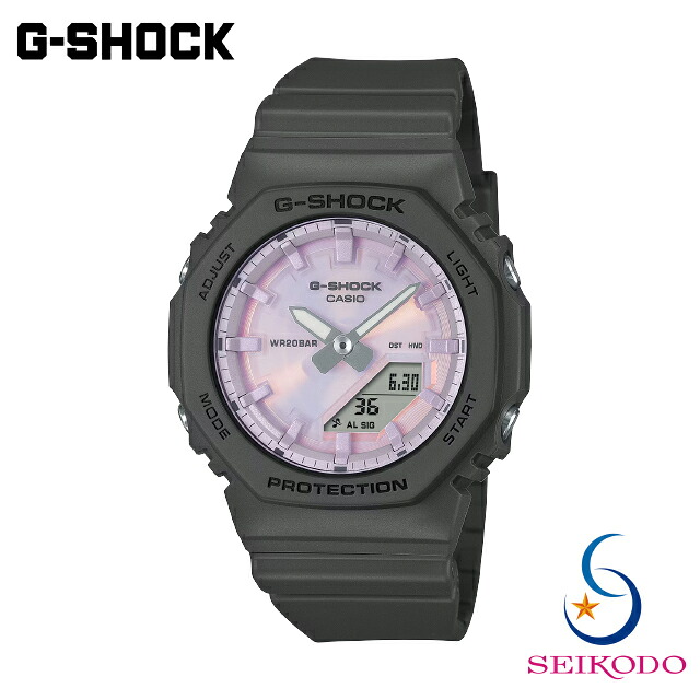 G-SHOCK Gショック CASIO カシオ GMA-P2100PC-1AJF スモールサイズ アナログ 腕時計 メンズ レディース オクタゴン 八角形 ブラック 【国内正規品】