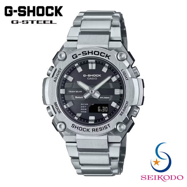G-SHOCK ジーショック CASIO カシオ G-STEEL Gスチール GST-B600D-1AJF Bluetooth ソーラー メタルブレス メンズ 腕時計
