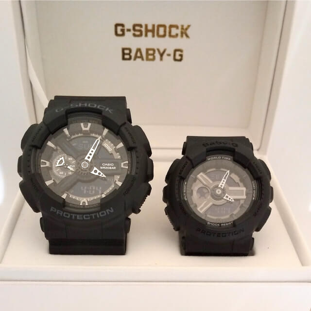 G Shock Baby G Gショック ベビーg ペア Pair Watch ペアウォッチ Ga 110 1bjf Ba 110bc 1ajf デジアナ ブラック 黒 腕時計 メンズ レディース 国内正規品 送料無料 精光堂店