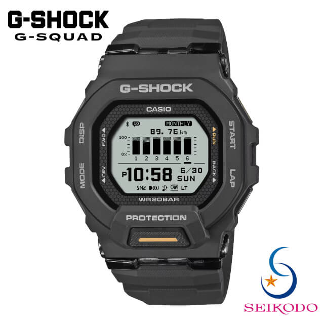 G-SHOCK G-SQUAD ジーショック ジースクワッド 腕時計 メンズ デジタル ブラック GBD-200-1A1JF