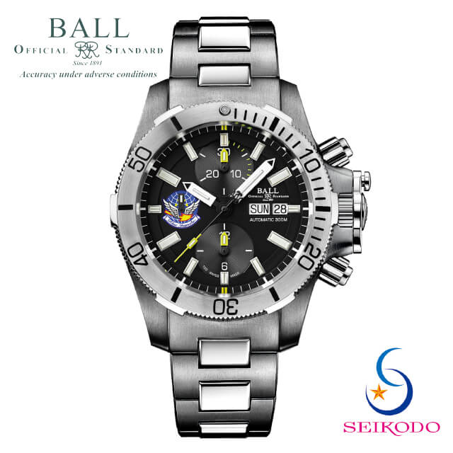 【最大60回無金利ローン可能！】 ボールウォッチ BALL WATCH エンジニア ハイドロカーボン Engineer Hydrocarbon ブルーインパルス BLUE IMPULSE DC2278A-S-S1J-BK ブラック文字盤 メンズ 自動巻き 機械式 腕時計 正規品｜精光堂店