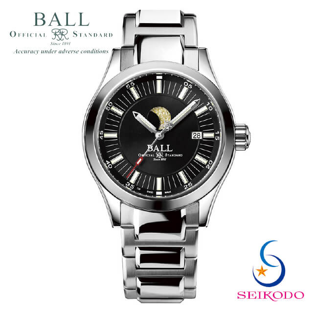 【楽天市場】【最大60回無金利ローン可能！】 ボールウォッチ BALL WATCH エンジニアII EngineerII マーベライト  MARVELIGHT メンズ腕時計 ブランド 紳士腕時計 自動巻き ブランド腕時計 男性 シンプル ビジネス カジュアル ブルー文字盤 NM2026C- S10J ...