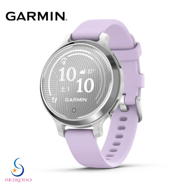ガーミン GARMIN Lily 2 Active Silver/Jasmine Purple リリー 2 アクティブ 010-02891-41 スマートウォッチ レディース タッチスクリーン 電話通知 天気 心拍計 睡眠計 血中酸素 生理・妊娠管理 ウォーキング ヨガ GPS